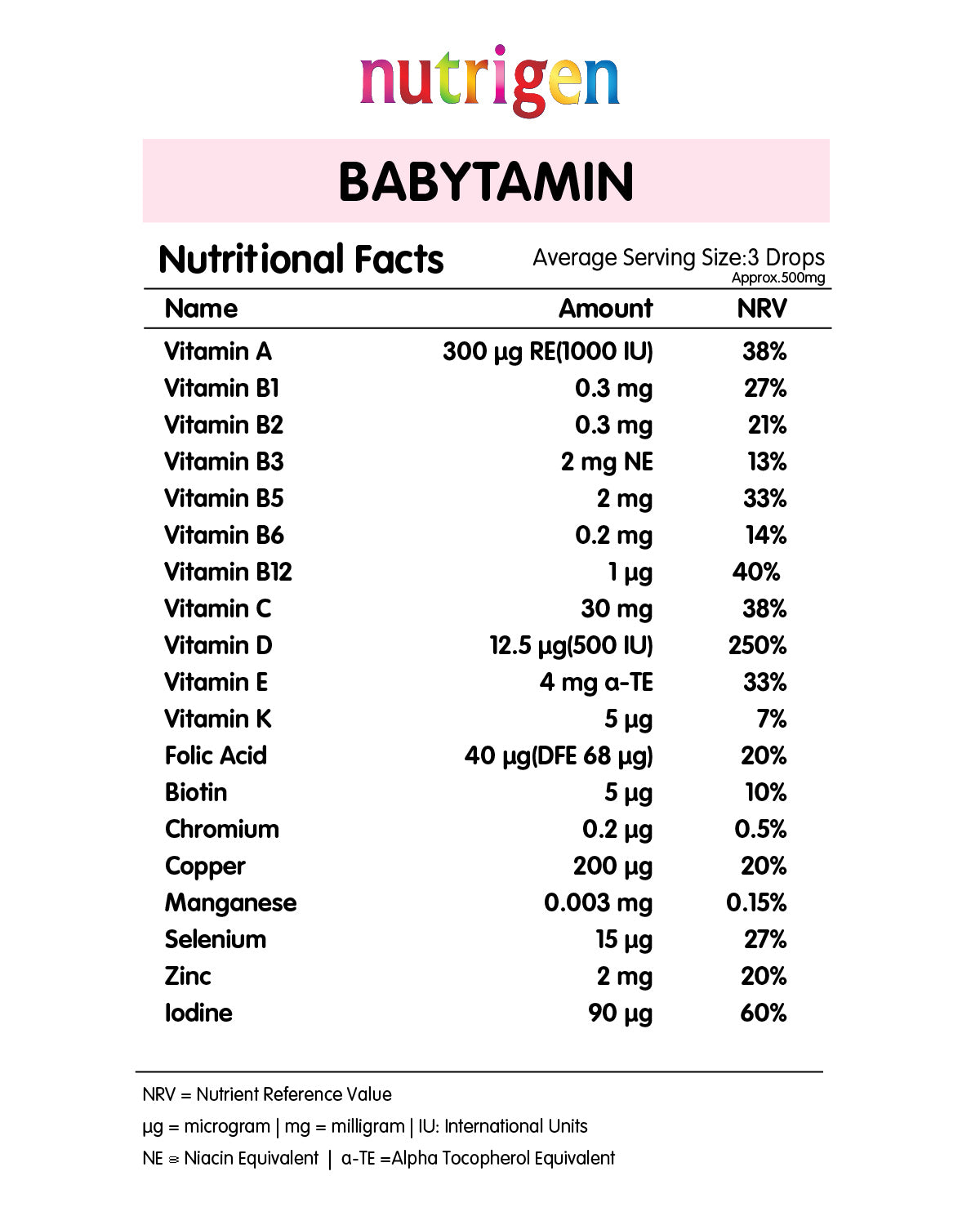 Nutrigen Babytamin Tropfen