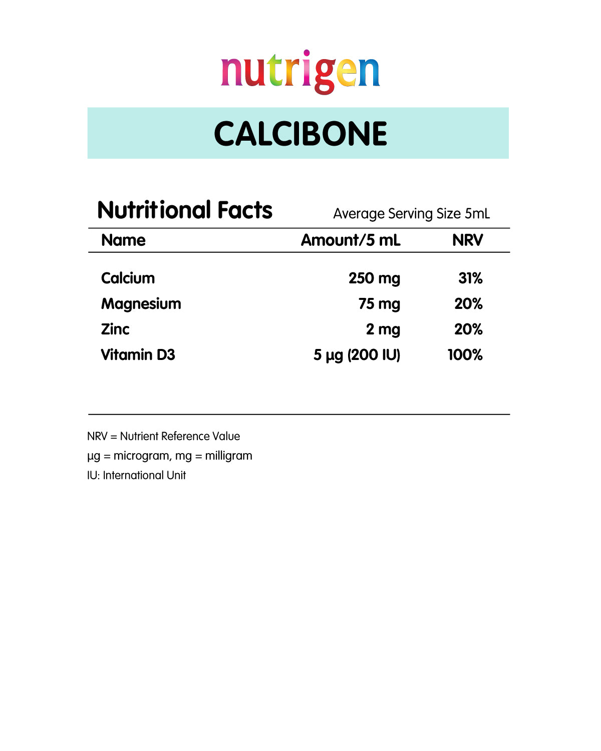 Nutrigen Calcibone Liquid