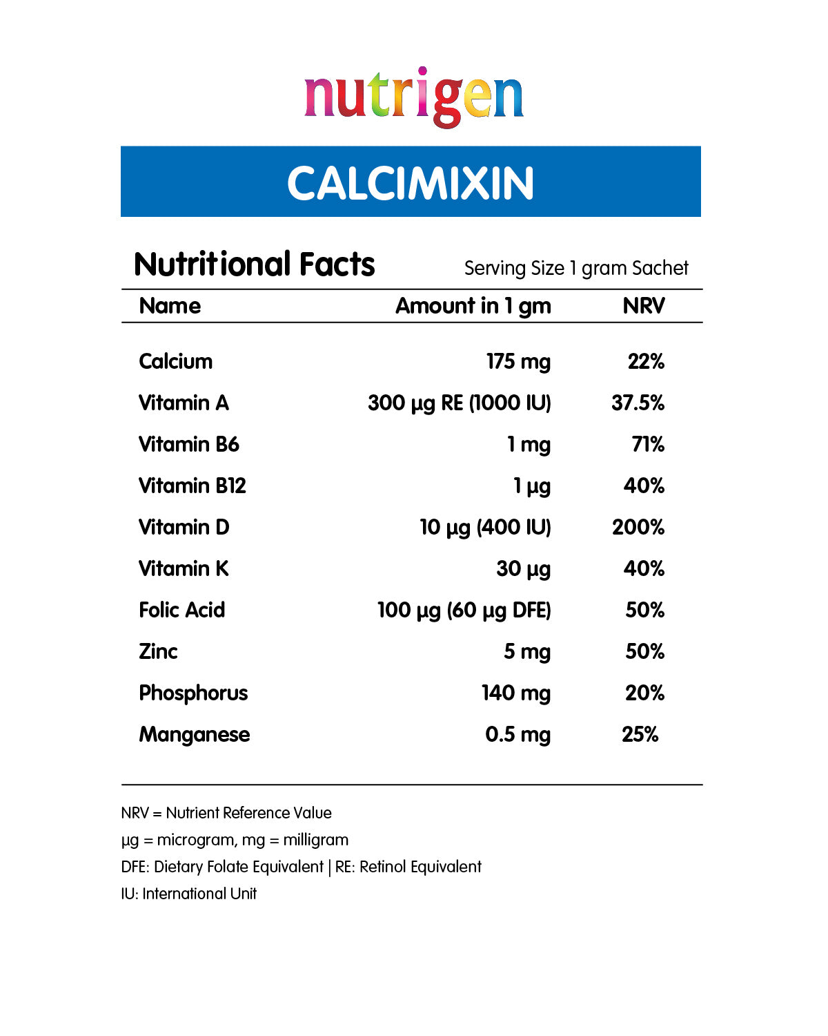 Nutrigen Calcimixin Bone Health Powder