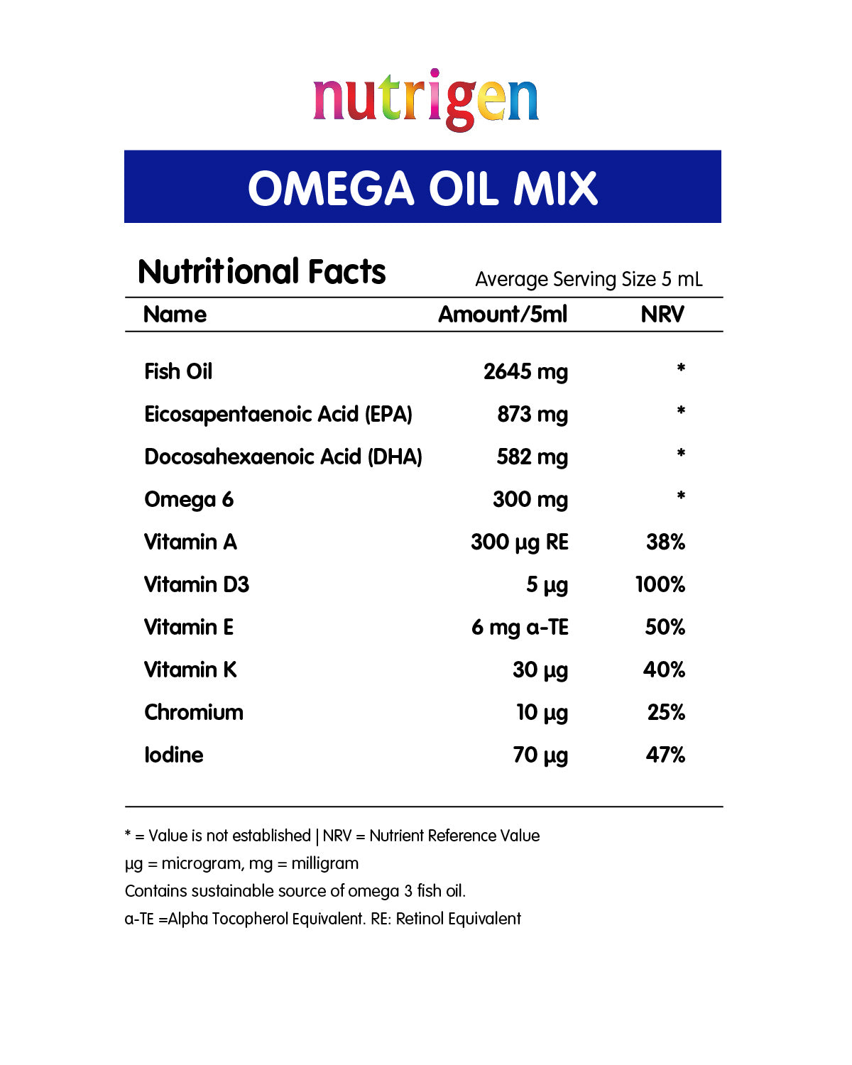 Nutrigen Omega Oil Mix