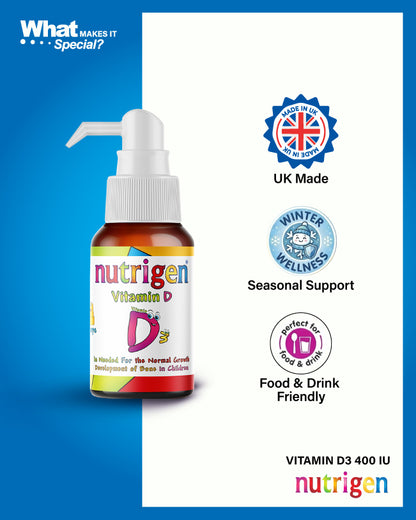 Nutrigen Vitamin D 3 Drops 400 IU