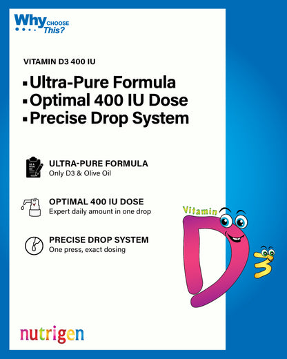 Nutrigen Vitamin D 3 Drops 400 IU
