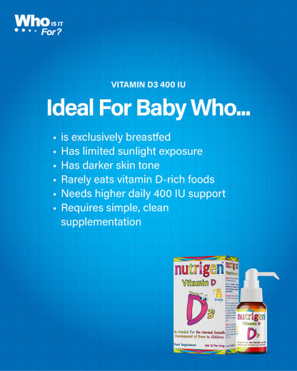 Nutrigen Vitamin D 3 Drops 400 IU