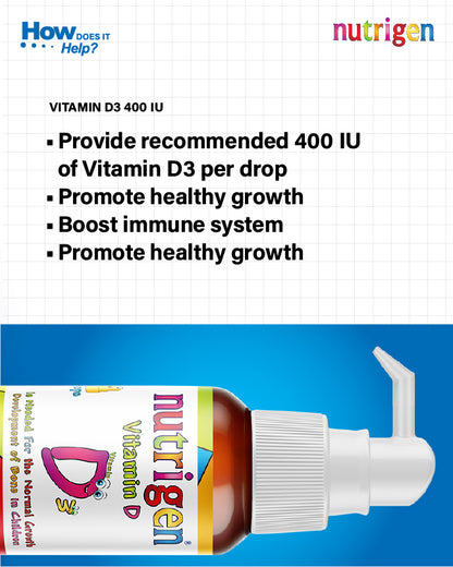 Nutrigen Vitamin D 3 Drops 400 IU