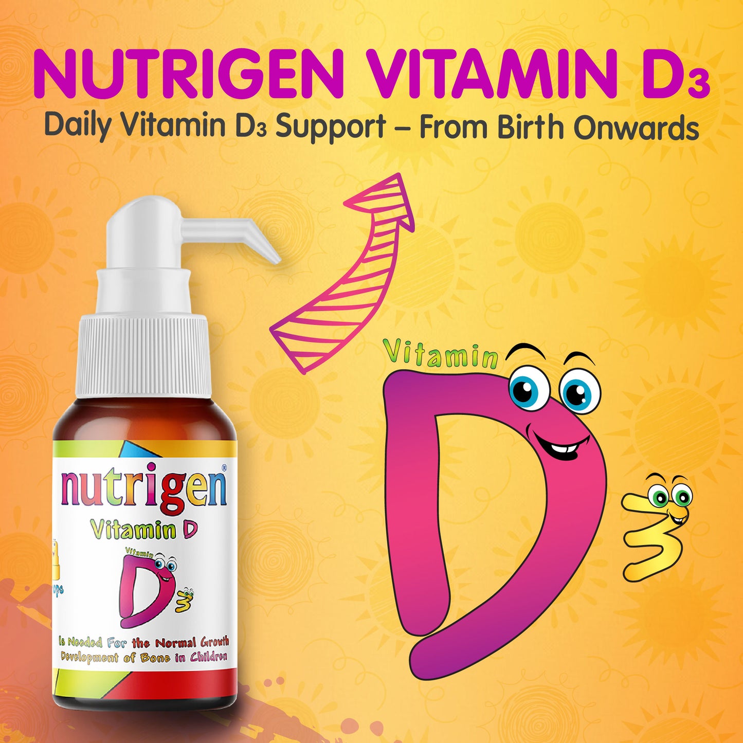 Nutrigen Vitamin D3 Tropfen 200 IE