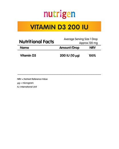 Nutrigen Vitamin D3 Tropfen 200 IE