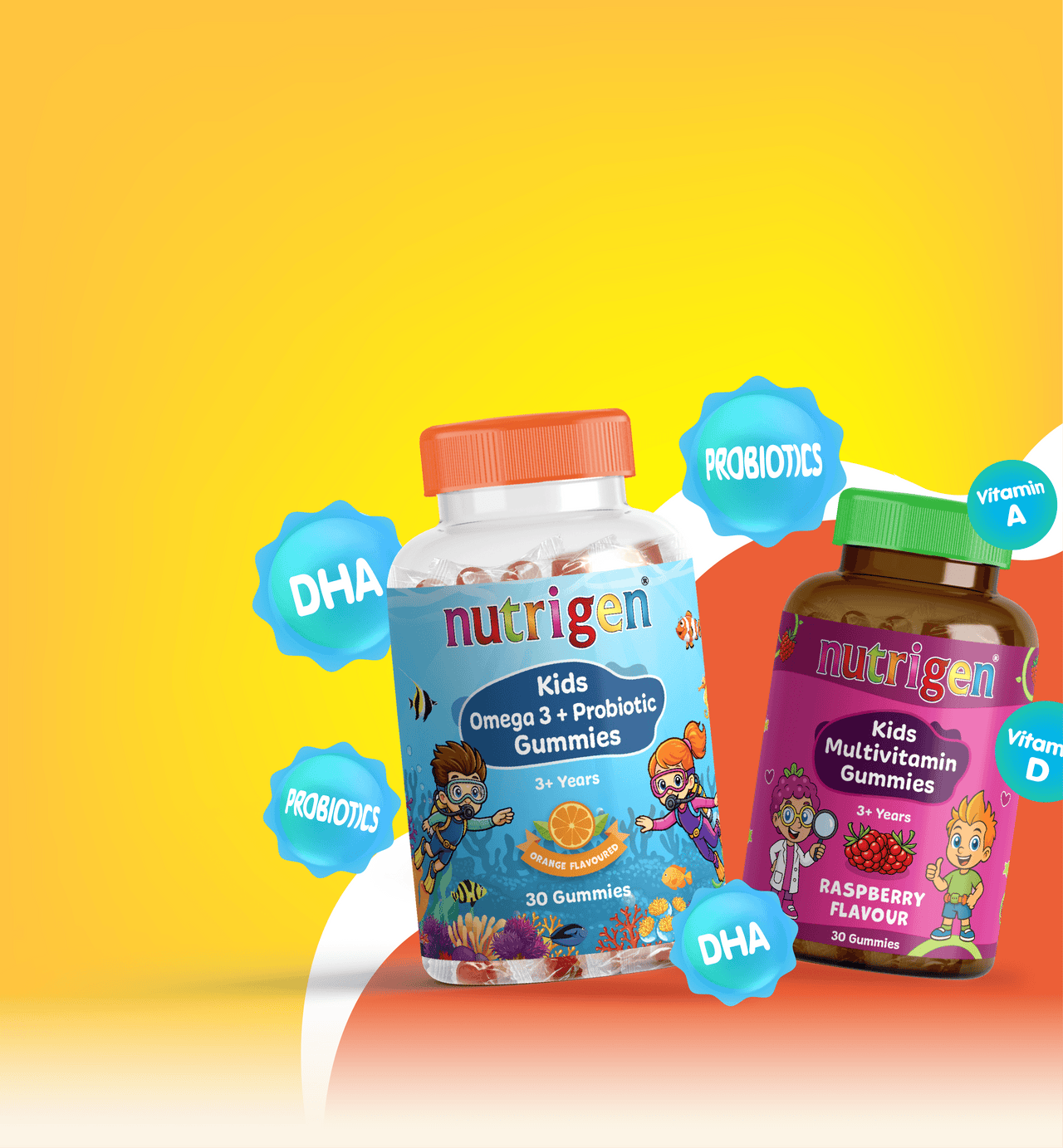 Nutrigen Omega-3- und Multivitamin-Gummies für Kinder