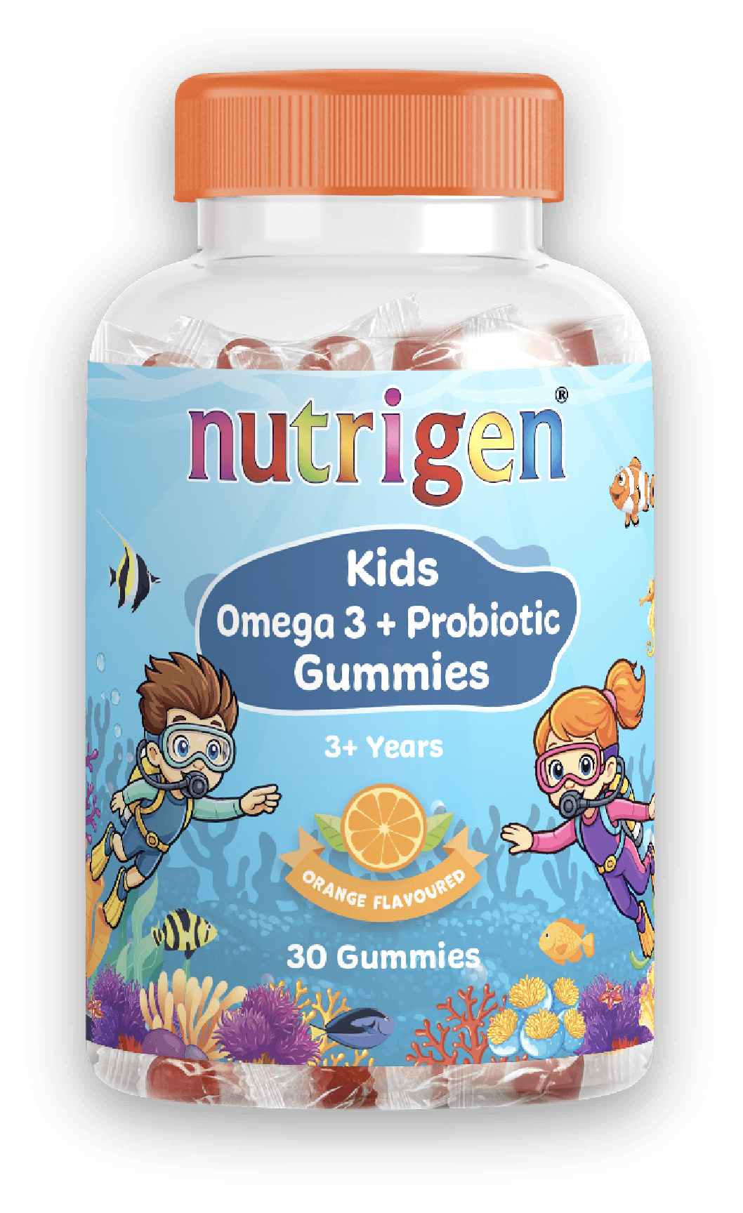 Nutrigen Kids Omega 3 and Probiotic Gummies